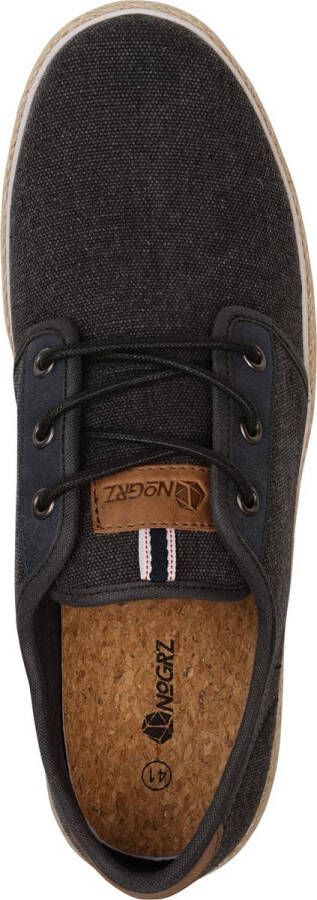 NoGRZ W.B. Griffin Canvas heren espadrilles met veters Grijs - Foto 2