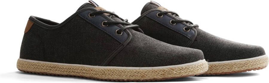 NoGRZ W.B. Griffin Canvas heren espadrilles met veters Grijs - Foto 12