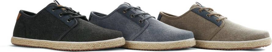 NoGRZ W.B. Griffin Canvas heren espadrilles met veters Grijs - Foto 8