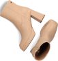 Notre-V Notre V Ao132 Enkellaarsjes Enkelboots met rits Dames Beige - Thumbnail 5