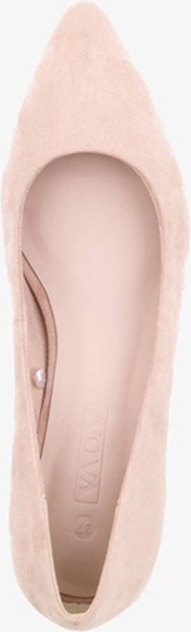 Nova dames pumps met blokhak beige