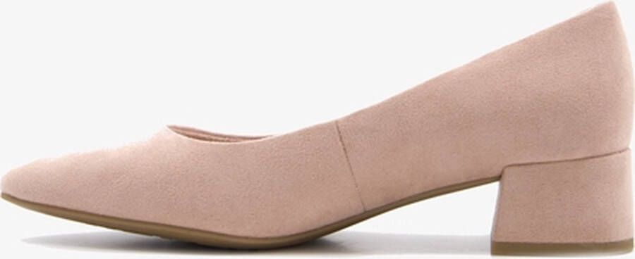 Nova dames pumps met blokhak beige