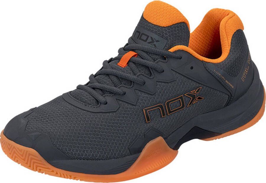 Nox AT10 Lux Heren Sportschoenen Padel Smashcourt Grey Orange