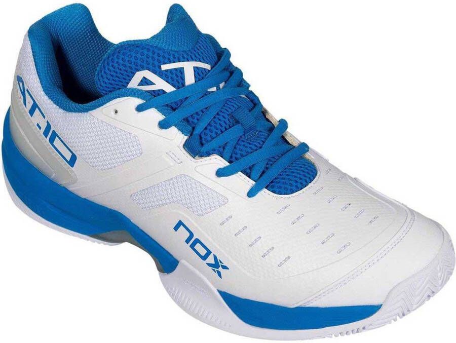 Nox AT10 Lux Heren Sportschoenen Padel Smashcourt White Blue - Foto 6