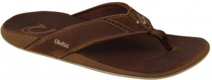 Olukai Nui Heren Teenslipper Cognac