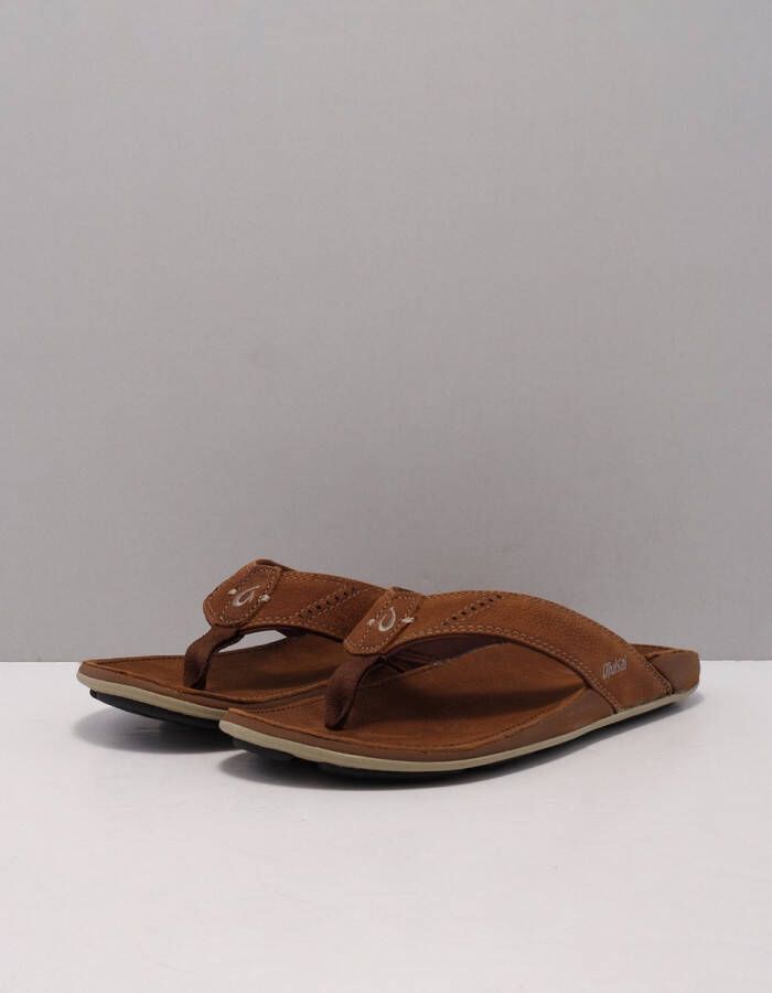 Olukai Nui Heren Teenslipper Cognac