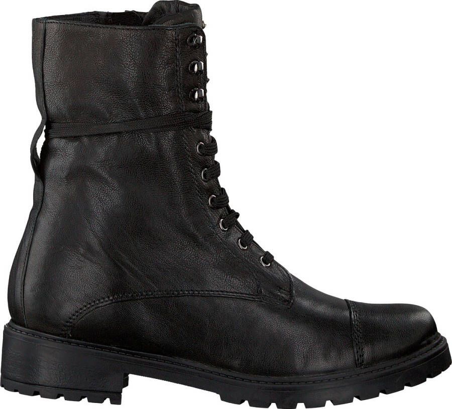 Omoda 3259k106 Veterboots Laarzen Met Veters Dames Zwart