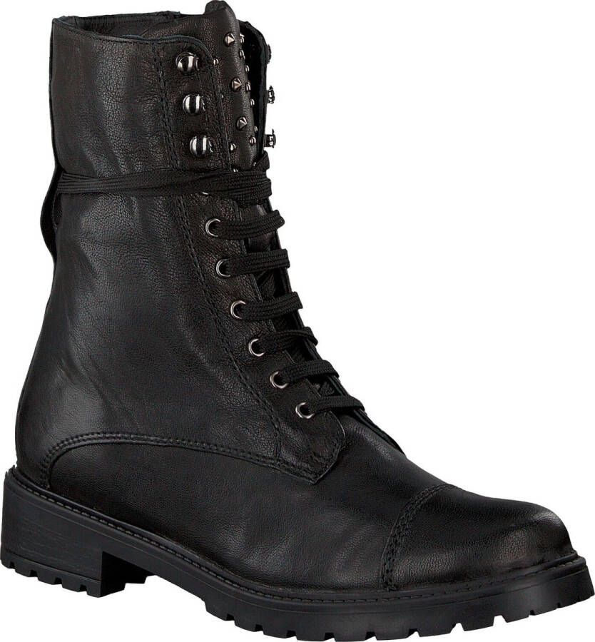 Omoda 3259k106 Veterboots Laarzen Met Veters Dames Zwart