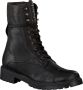 Omoda 3259k106 Veterboots Laarzen Met Veters Dames Zwart - Thumbnail 9