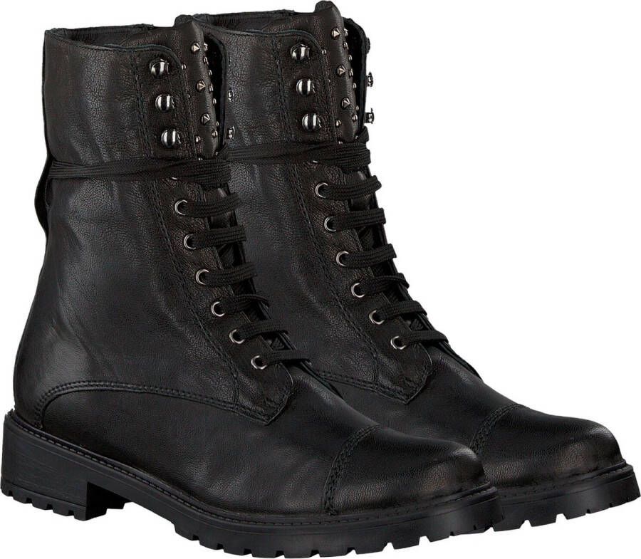 Omoda 3259k106 Veterboots Laarzen Met Veters Dames Zwart