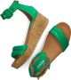 Omoda 722025 Sandalen Met Sleehak Dames Groen - Thumbnail 7