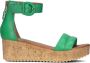 Omoda 722025 Sandalen Met Sleehak Dames Groen - Thumbnail 8