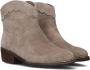 Omoda Lizzy Enkellaarsjes Enkelboots met rits Meisjes Kids Beige - Thumbnail 6