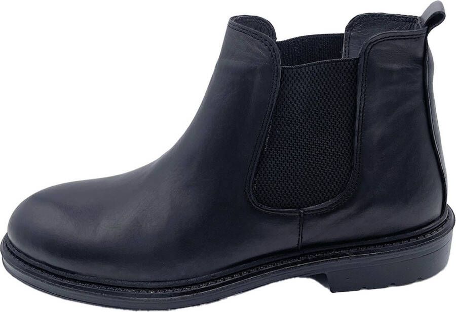 Online Express Chelsea Boots- Heren laarzen- Heren schoenen 1029- Leather- Zwart - Foto 2