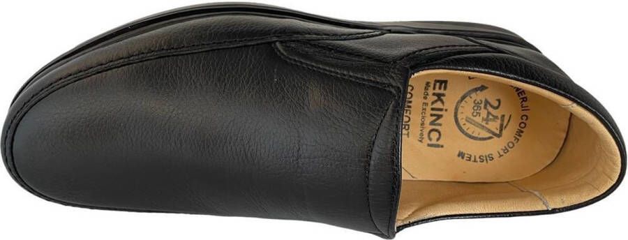 Merkloos Sans marque Grote maat Heren schoenen Nette schoenen Heren instappers Comfort schoenen 216 Leather Zwart - Foto 2