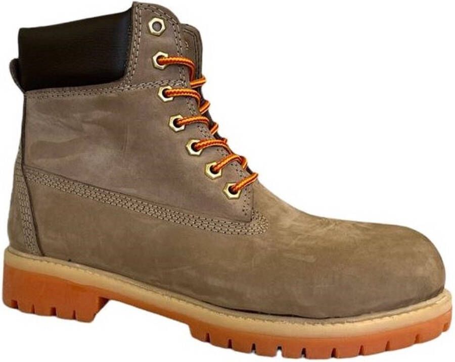 Online Express Heren Laarzen- Mannen Boots- 6-inch Veterboots- Winterboots- Mannen Schoenen- Winterlaarzen heren- Stevige Winterschoenen- Nubuck Leather- Beige