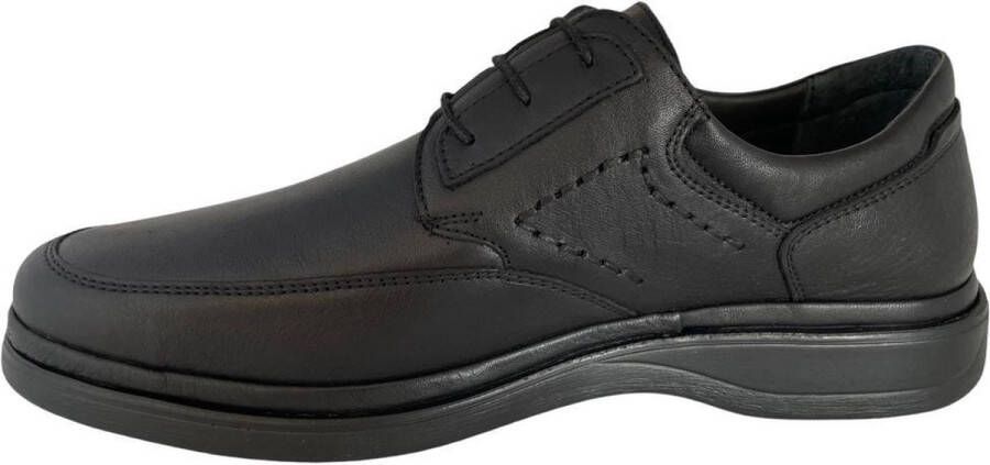 Online Express Herenschoenen Kleine maat Veterschoenen Comfort schoenen voor mannen 21361 Leather Zwart - Foto 4