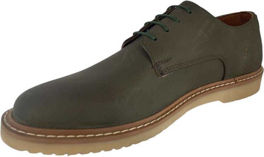 Online Express Schoenen Veterschoenen heren Mannenschoenen Premium nette schoenen Oliver wing 460 Echt leer Lichtgroen - Foto 4