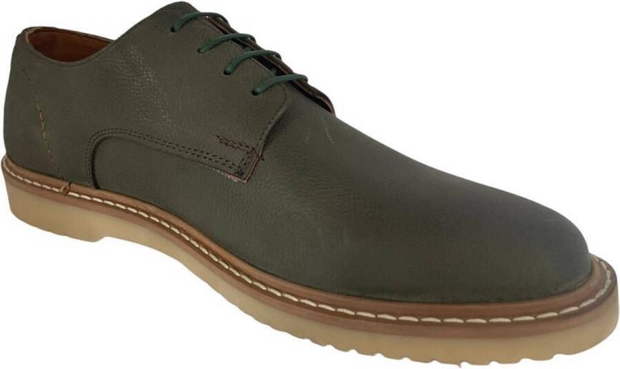 Online Express Schoenen Veterschoenen heren Mannenschoenen Premium nette schoenen Oliver wing 460 Echt leer Lichtgroen - Foto 6