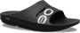 OOfos Ooahh Slipper Heren rubberen sandalen Black - Thumbnail 3