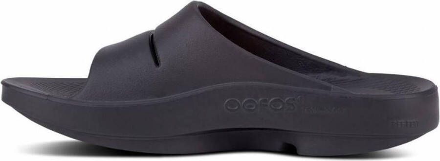 OOfos Ooahh Slipper Heren rubberen sandalen Black