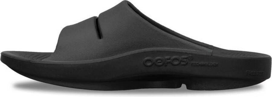 OOfos Ooahh Slipper Heren rubberen sandalen Black