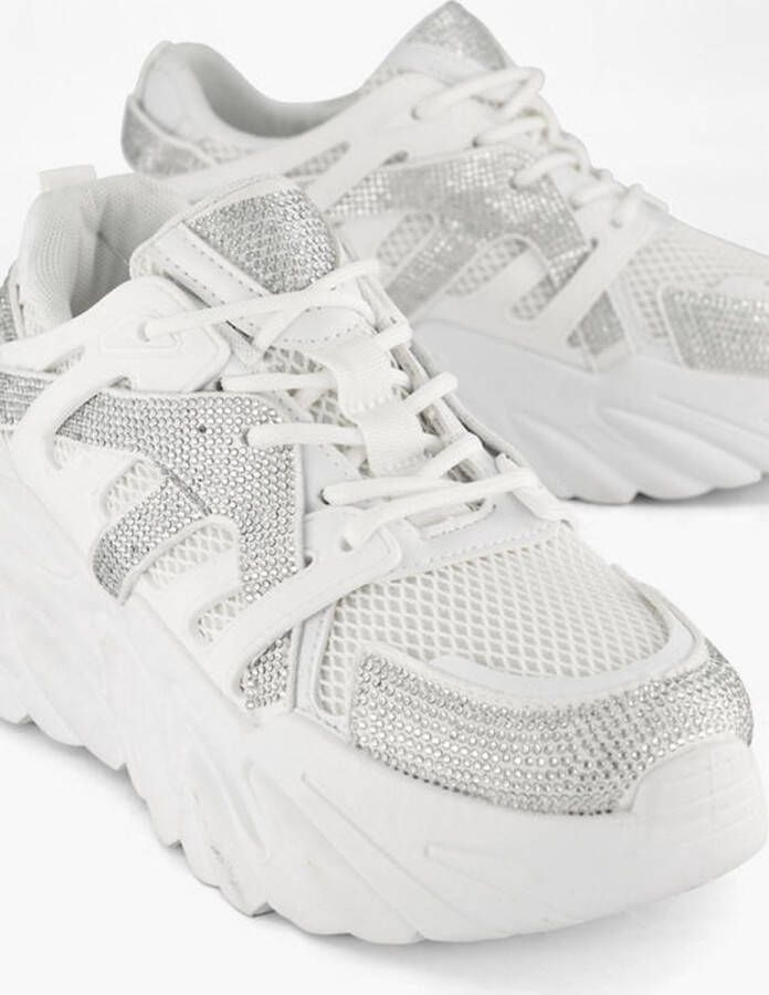 Oxmox Witte chunky sneaker - Foto 5