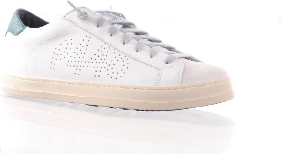 P448 herensneaker john wit groen