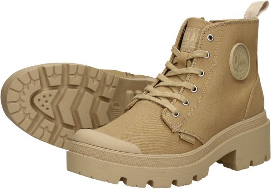 Palladium Pallabase Veterboots bruin Canvas Dames