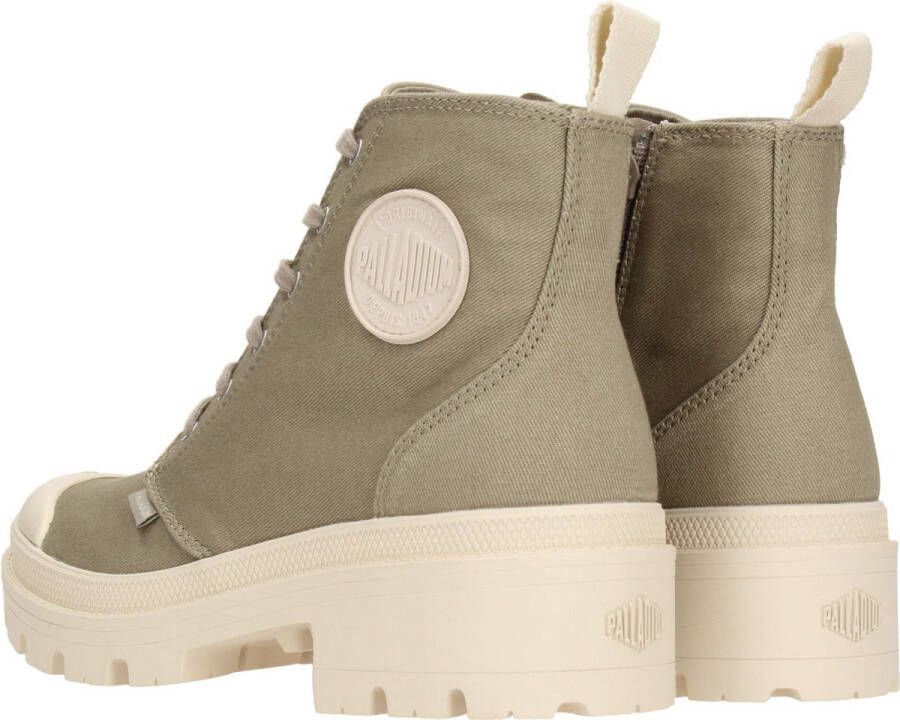 Palladium Pallabase veterboots taupe Canvas Dames