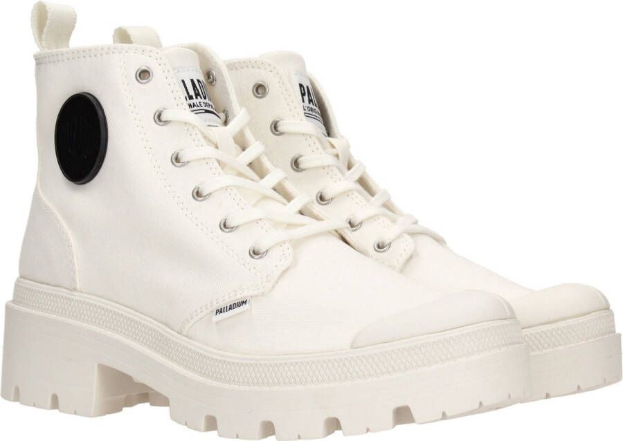 Palladium Pallabase wit Canvas Dames