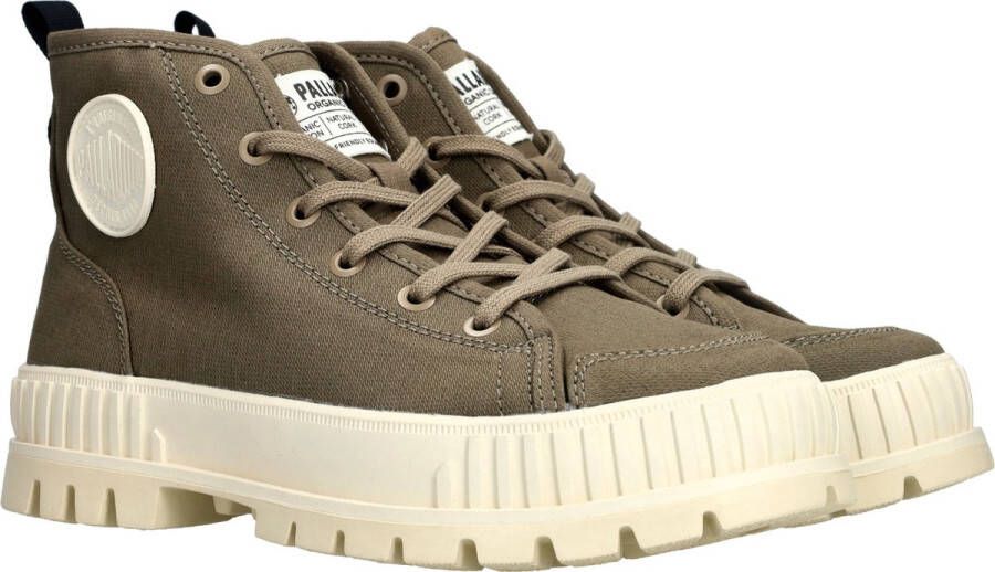 Palladium Pallashock Veterschoenen Hoog groen