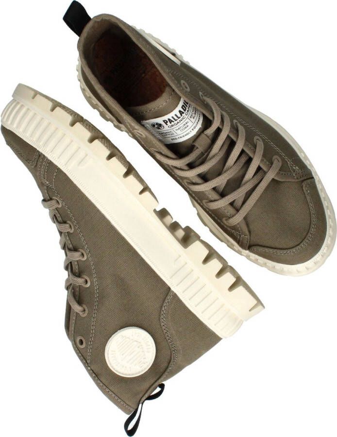 Palladium Pallashock Veterschoenen Hoog groen