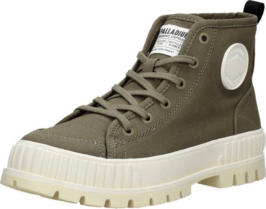 Palladium Pallashock Veterschoenen Hoog groen