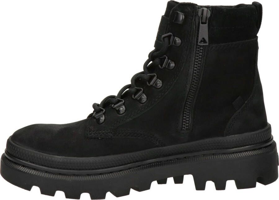 Palladium PALLATROOPER HKR VeterlaarzenHoge sneakersDames veterschoenenHalf-hoge schoenen Zwart