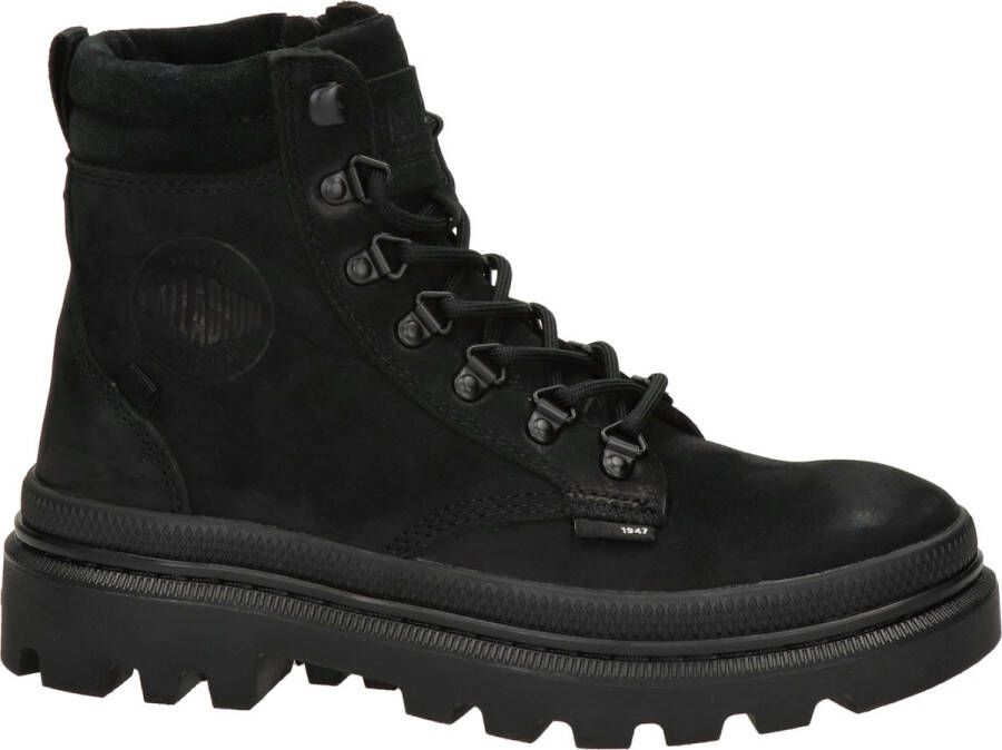 Palladium PALLATROOPER HKR VeterlaarzenHoge sneakersDames veterschoenenHalf-hoge schoenen Zwart