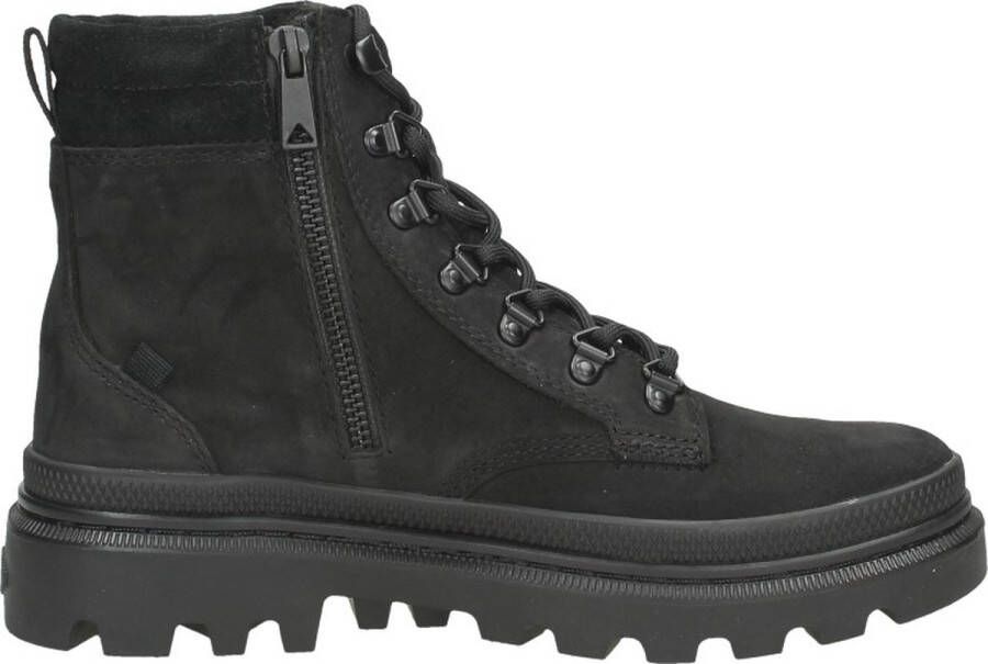 Palladium PALLATROOPER HKR VeterlaarzenHoge sneakersDames veterschoenenHalf-hoge schoenen Zwart