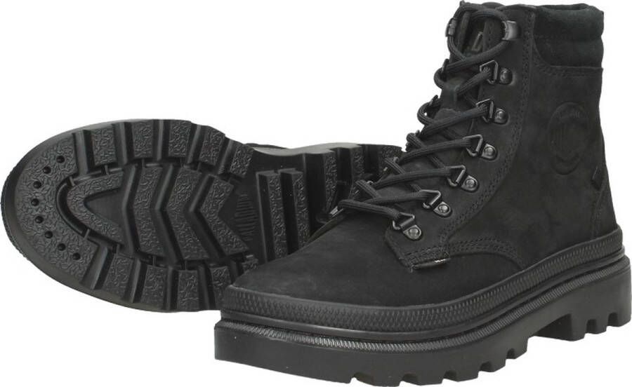 Palladium PALLATROOPER HKR VeterlaarzenHoge sneakersDames veterschoenenHalf-hoge schoenen Zwart