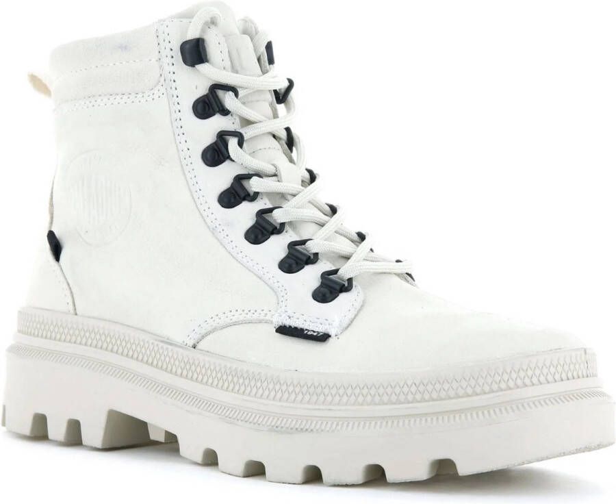 Palladium PALLATROOPER HKR VeterlaarzenHoge sneakersDames veterschoenenHalf-hoge schoenen Zwart