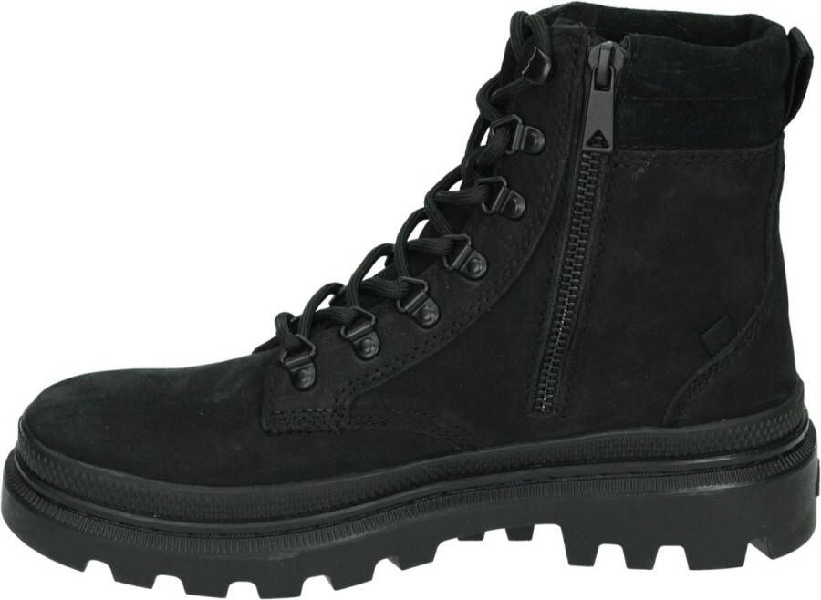 Palladium PALLATROOPER HKR VeterlaarzenHoge sneakersDames veterschoenenHalf-hoge schoenen Zwart