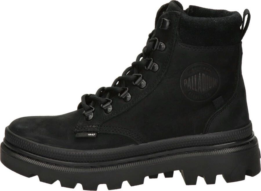 Palladium PALLATROOPER HKR VeterlaarzenHoge sneakersDames veterschoenenHalf-hoge schoenen Zwart