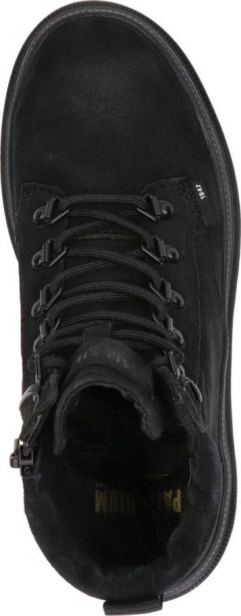 Palladium PALLATROOPER HKR VeterlaarzenHoge sneakersDames veterschoenenHalf-hoge schoenen Zwart