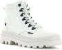 Palladium PALLATROOPER HKR Volwassenen VeterlaarzenHoge sneakersDames veterschoenenHalf-hoge schoenen Wit beige - Thumbnail 9