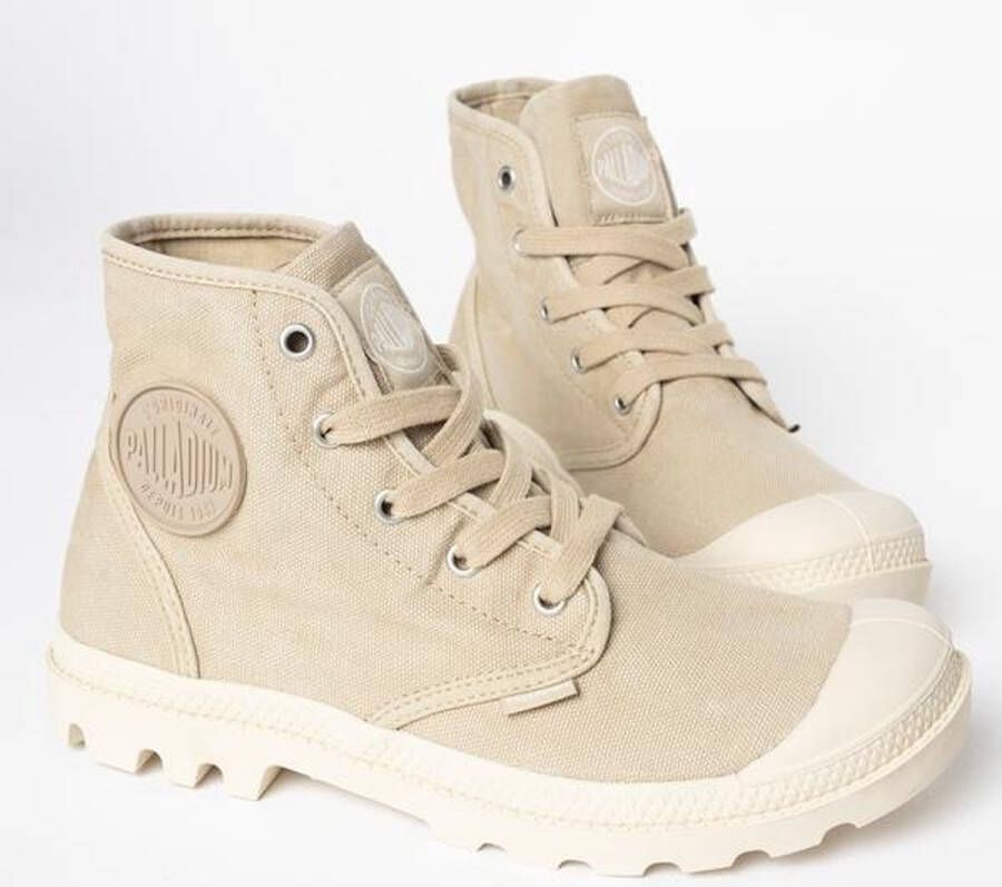 Palladium Pampa Hi Canvas Damesschoen Beige