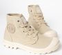 Palladium Womens Pampa Hi Veterboots Laarzen Met Veters Dames Beige - Thumbnail 4