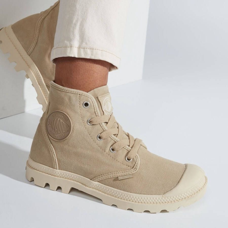 Palladium Pampa Hi Canvas Damesschoen Beige