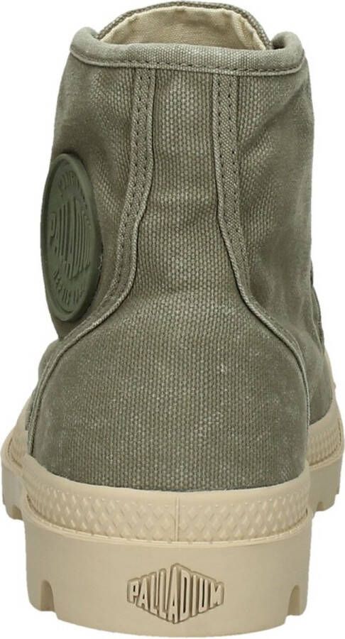 Palladium Pampa Hi groen Canvas Dames