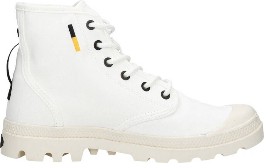 Palladium Pampa Hi HTG Veterboots wit Canvas Dames