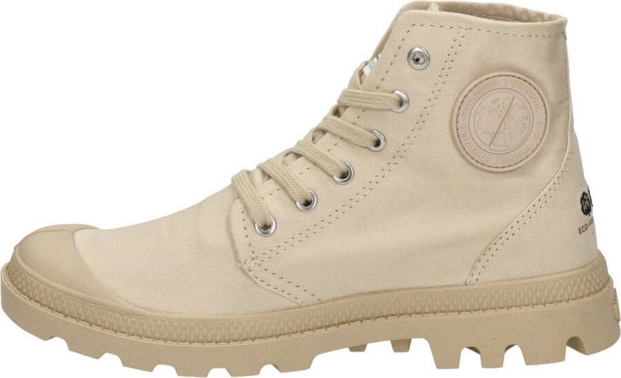 Palladium Pampa Hi Organic dames veterboot Ecru