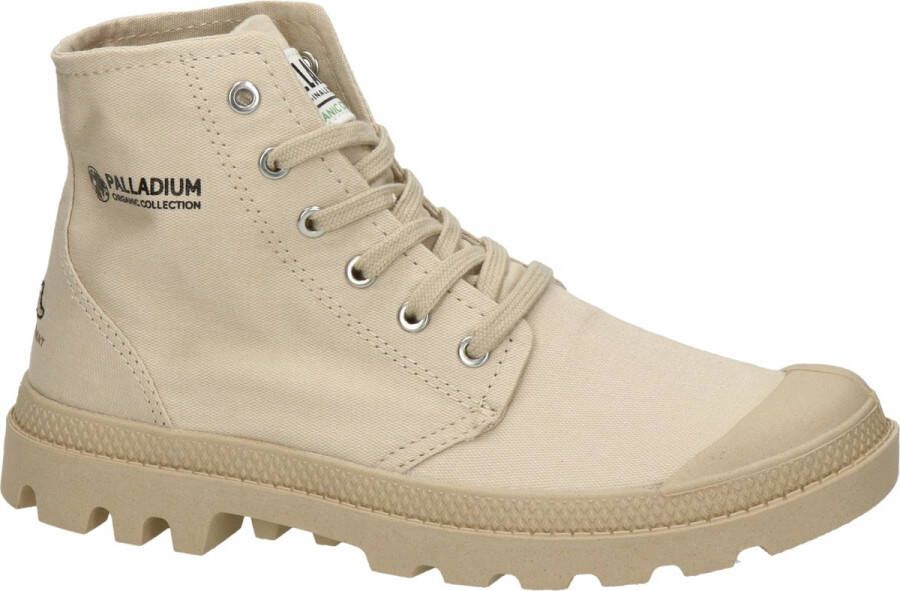 Palladium Pampa Hi Organic dames veterboot Ecru